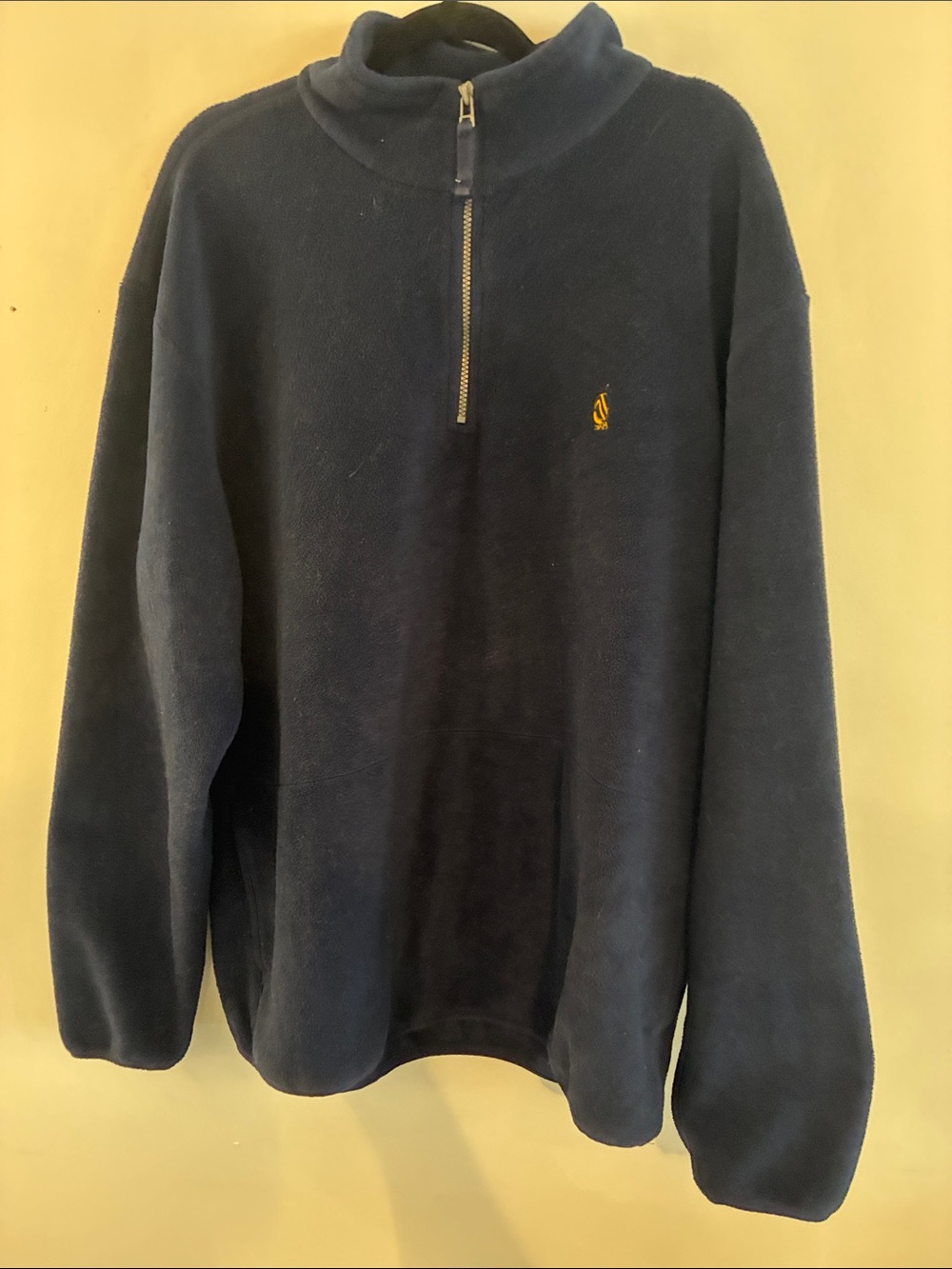 Nautica Navy Men’s 1/4 Zip-Up Comfy Fleece Medium Weight Sweater XL